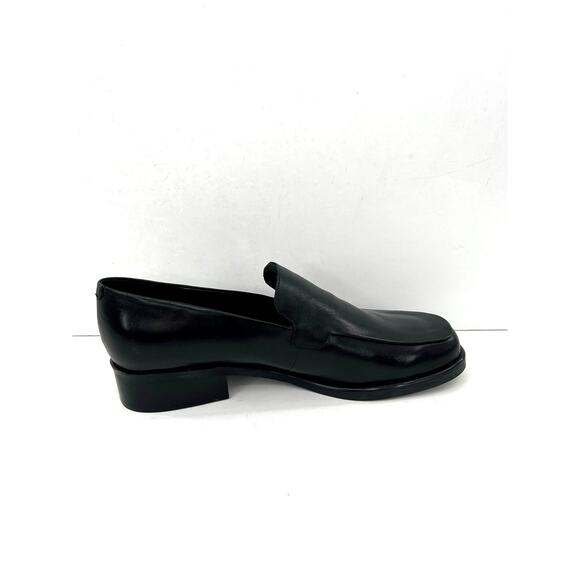 Franco Sarto Bocca women’s slip-on loafer in black leather flats shoes - Picture 7 of 11